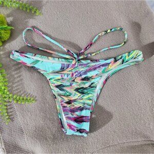 STIK MODAS Europe- Cheeky Colourful Strappy Bikini Bottom